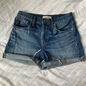 Madewell high rise jean short size 25